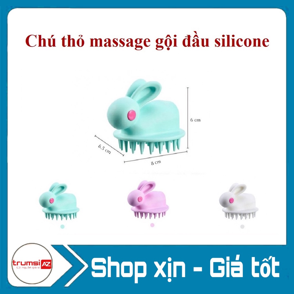 Dụng cụ gội đầu giúp massage thư giãn hình con thỏ