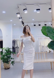 Đầm body trễ vai tag ngọc