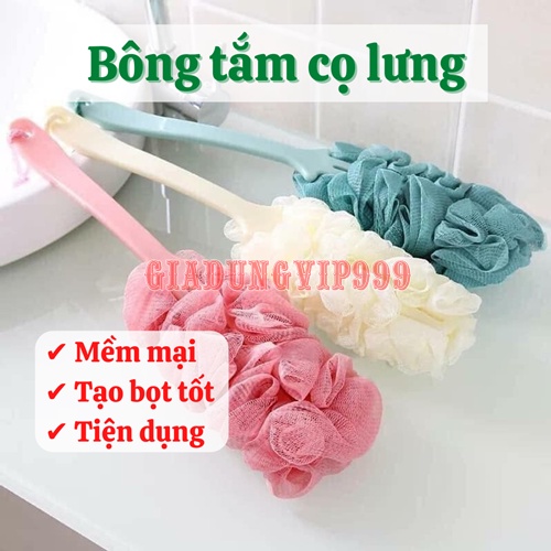 [HOTSALE] Bông tắm  Chổi tắm cọ lưng cán dài xuất Nhật chuyên dụng giá rẻ đầu bông siêu mềm mại tạo bọt tốt