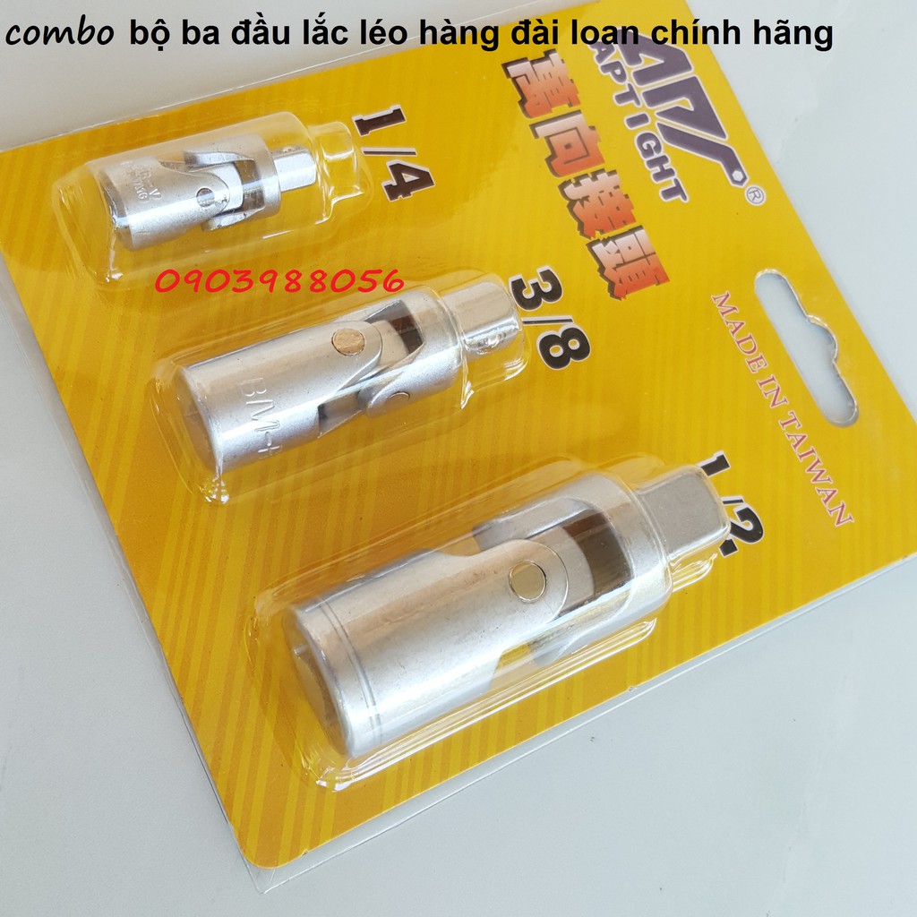 Combo Bộ lắc léo 3 đầu hàng Đài Loan chính hãng