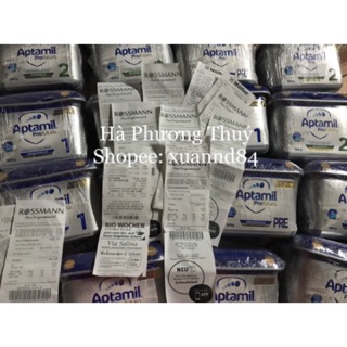 Kèm Bill và video mua hàng- Sữa Aptamil bạc PRE, số 1, số 2 hộp 800g bao chuẩn 100% Bill ảnh cuối