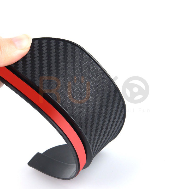 Bộ 2 tấm vè che mưa Carbon loại dày cho kính chiếu hậu ô tô
