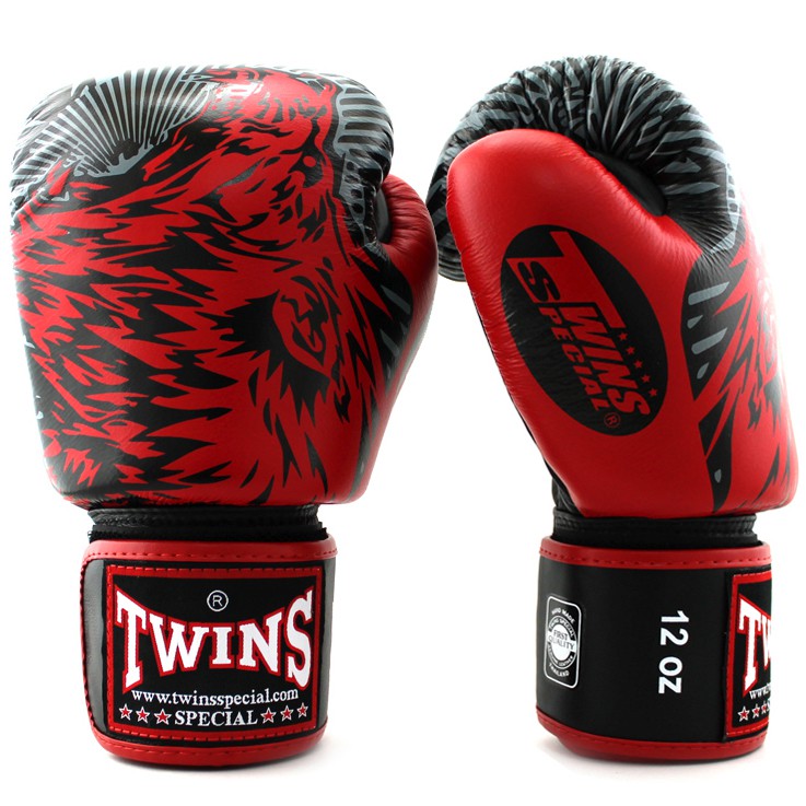 Găng tay Boxing Muay Thai Twins FBGVL3-50 Wolf - Red