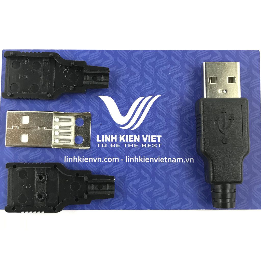 Đầu USB A Có Vỏ / Jack usb đực có vỏ - J3H19