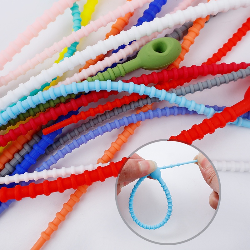 Dụng Cụ Quấn Dây Cáp Bằng Silicone Tái Sử Dụng Tiện Lợi