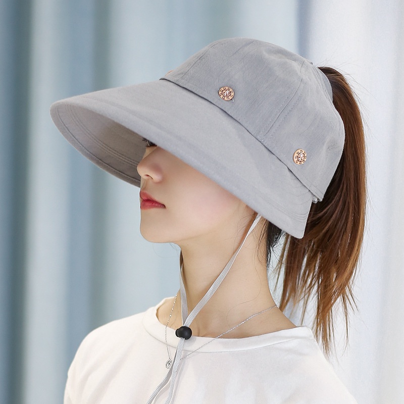 Mũ Lưỡi Trai Hở Chóp Màu Sắc Đơn Giản Thời Trang