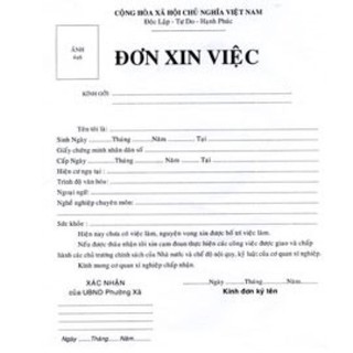 5 Bộ hồ sơ xin việc