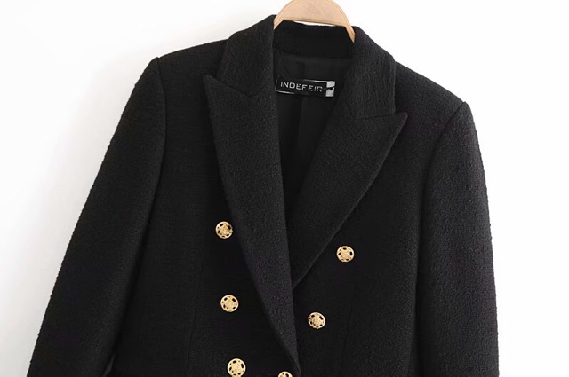 ÁO DẠ TWEED DÁNG BLAZER ZR