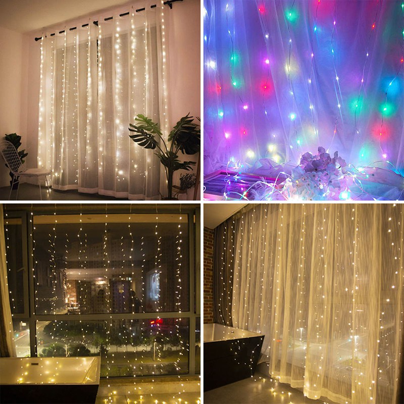Dây Đèn Led Trang Trí Hình Ngôi Sao Dài 3m X 3m