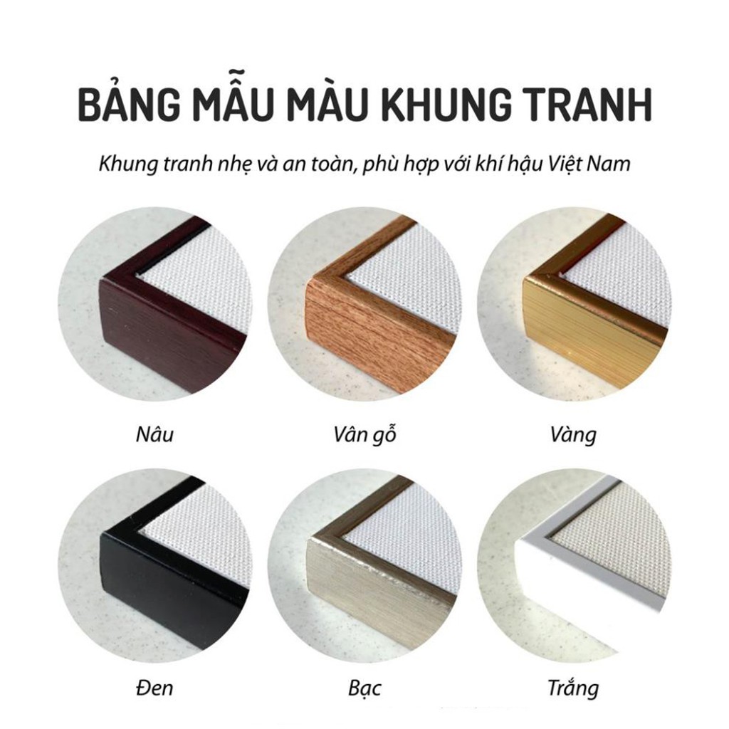 Tranh Treo Tường Canvas Cá Cảnh Sang Trọng, Tranh 3D Cá Vàng Trang Trí Phòng Khách, Phòng Ngủ, Tặng Kèm Đinh Đa Năng