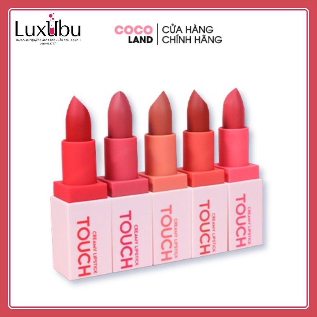 //LUXUBU// Son lì lâu trôi nhiều màu trẻ trung Buricl Mood Touch Creamy Lipstick / COCOLAND