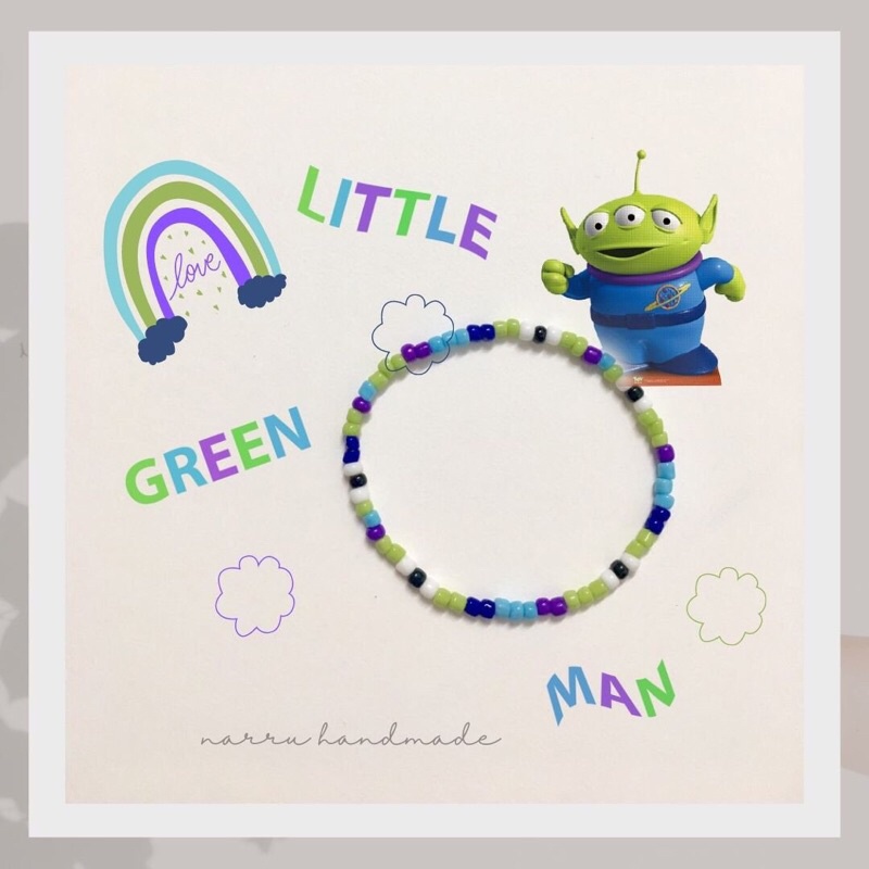 Vòng tay handmade Little Green Man 💕