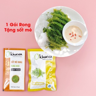 Rong Nho Tách Nước Okinawa Chính Hãng, 1 GÓI + tặng kèm sốt mè rang
