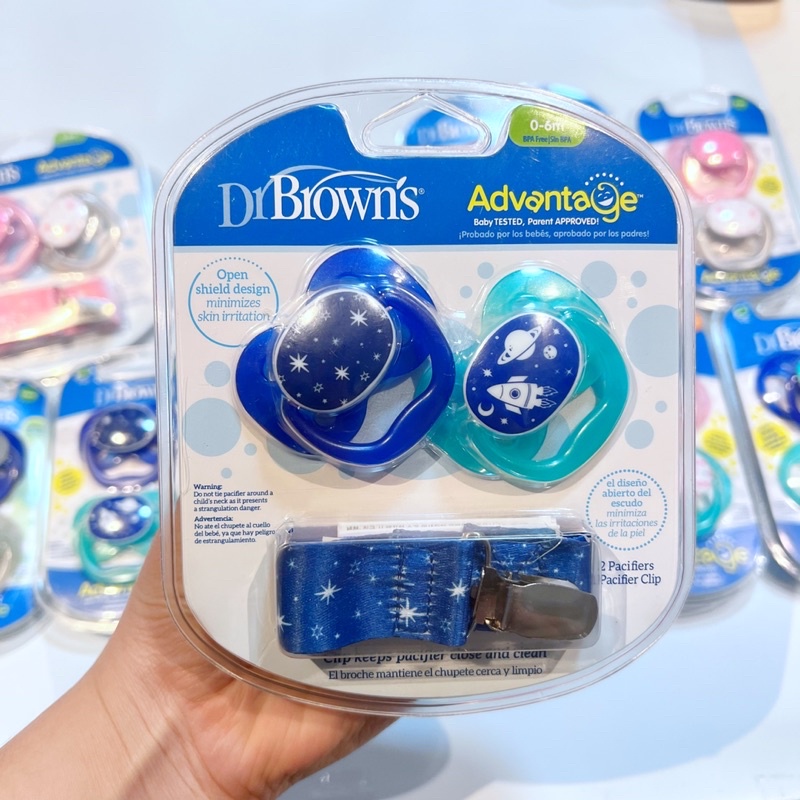 Ti giả chỉnh nha Dr.Brown's cho bé từ 0 - 18 tháng