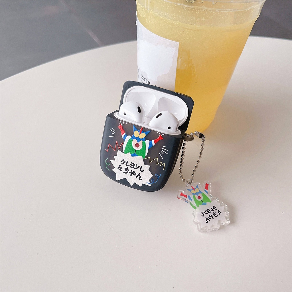 Vỏ Bảo Vệ Hộp Sạc Tai Nghe AirPods3 Gen 2021 3 Hình Oval / Hoa Hướng Dương / Cậu Bé Bút Chì Shin-Chan