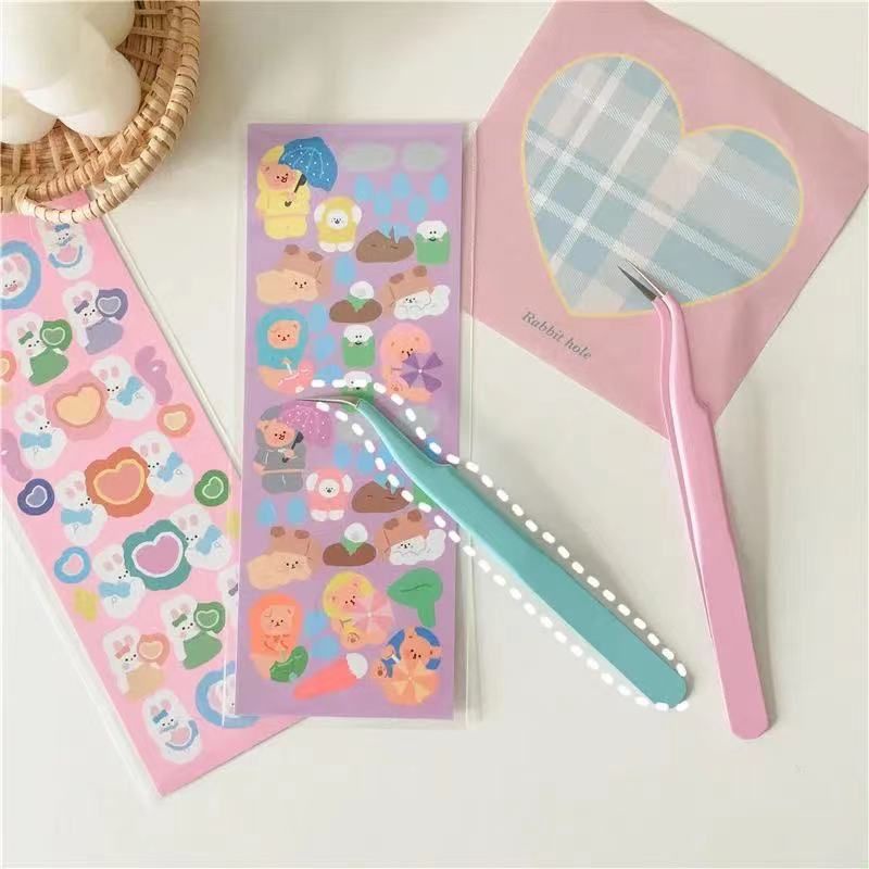 Nhíp gắp sticker, mi mắt, hạt cườm, đá làm móng