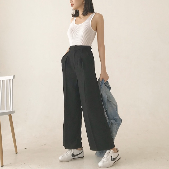 Quần Mia Ritta culottes cạp cao chun lưng Q331