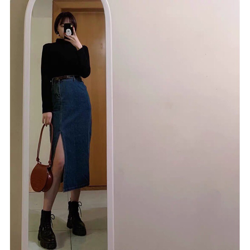 [ORDER QC 10-20 DAYS] CHÂN VÁY JEAN DÁNG DÀI XẺ TÀ [KÈM ẢNH THẬT FEEDBACK] | BigBuy360 - bigbuy360.vn