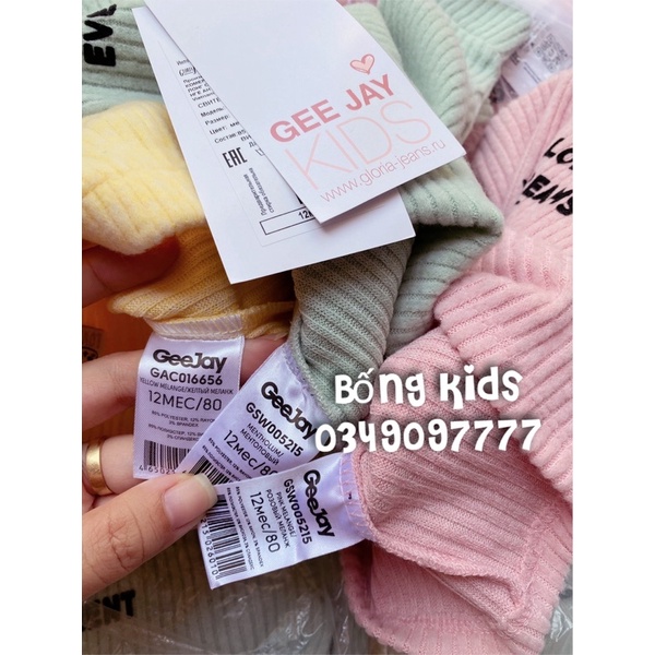 Áo Len Cổ Lọ Bé Gái Gân Mềm GJ