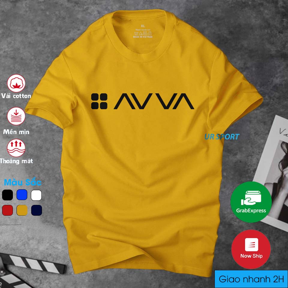 Áo thun nam cổ tròn Avva thời trang cá tính, chất vải cotton 4 chiều cao cấp thoáng mát