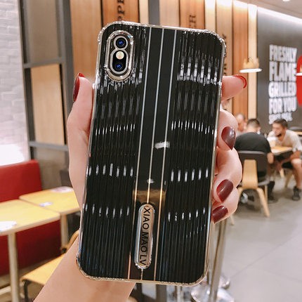Ốp lưng iPhone viền vuông mạ bạc tinh tế cho 6Plus, 7Plus/8Plus, Xsmax, 11Promax chính hãng XiaoMao