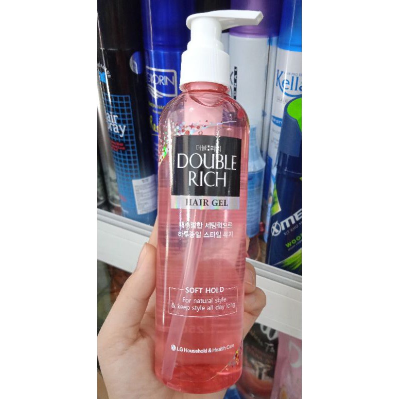 Gel dưỡng tóc Double Rich tạo kiểu giữ nếp tự nhiên 250ml