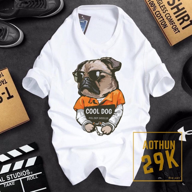 ALBUM 717 - ÁO THUN CHÓ PUG CỰC COOL VẢI DÀY ĐẸP