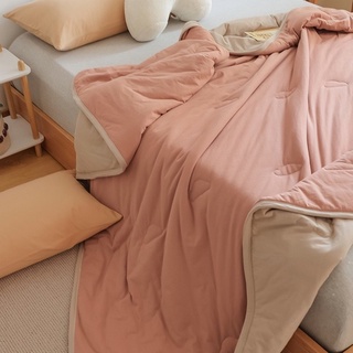 Mền chần cotton màu trơn 2mx2m3