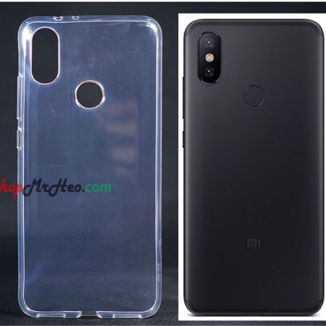 Ốp lưng xiaomi miA2/mi 6x silicon dẻo trong suốt siêu mỏng 0.5mm