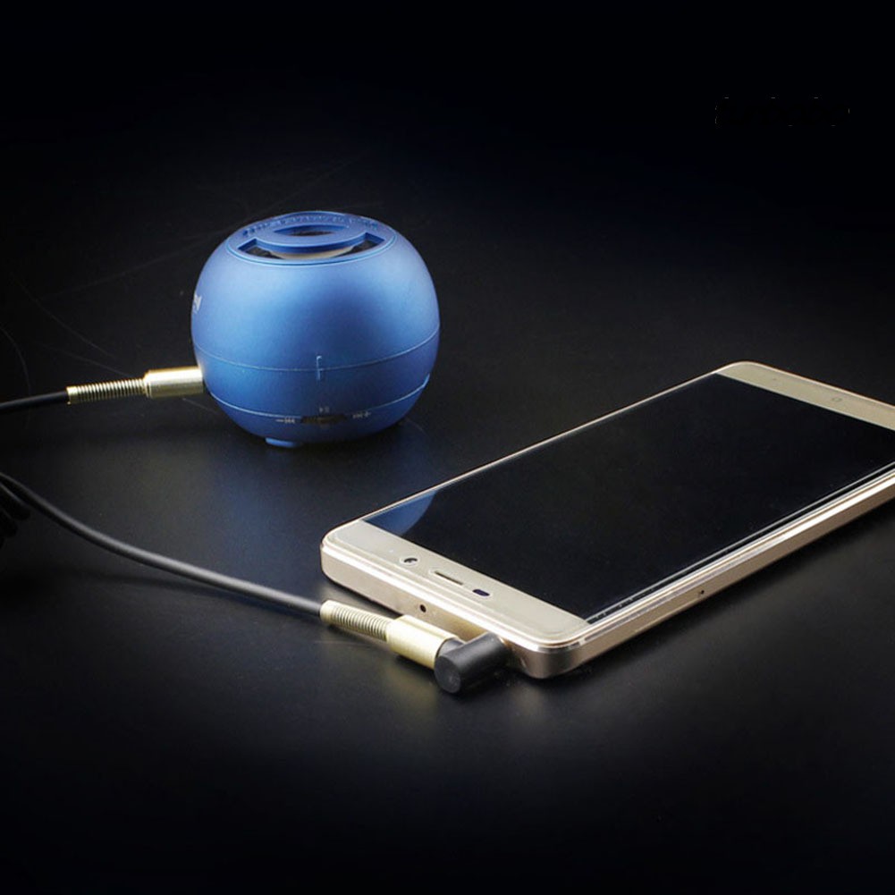 Dây Cáp Âm Thanh Lò Xo 3.5mm Cho Loa Xe Hơi / Điện Thoại