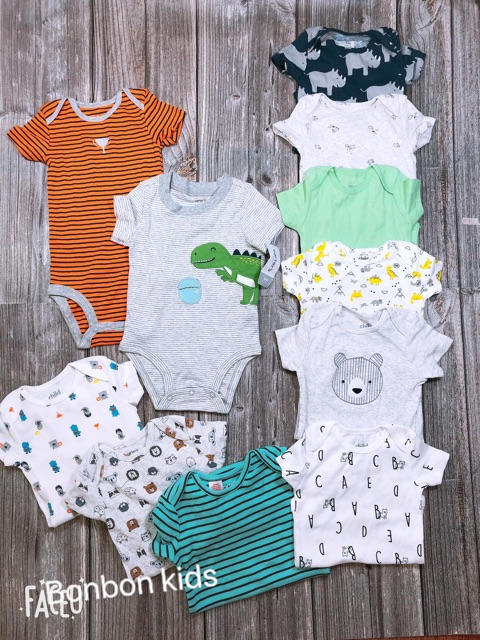 set 7 bodysuit body chip Cater's xuất dư xịn cho bé (mẫu ngẫu nhiên)