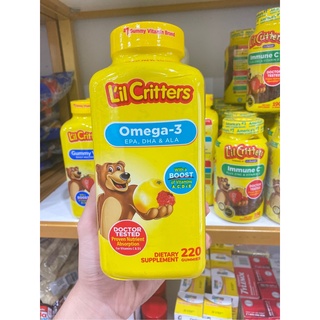 [THANH LÝ] Kẹo Dẻo L'il Critters bổ sung (Omega 3, Tổng hợp, Vitamin C)