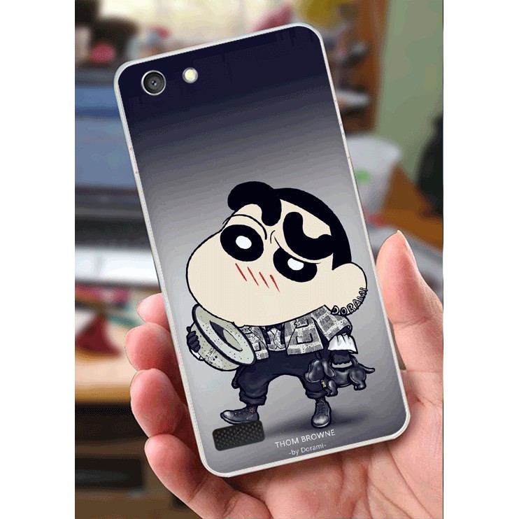 Ốp Lưng Oppo Neo 7 / A33 (dẻo viền trắng trong) - Hình Dễ Thương, Hoa Hồng, Shin Chan, Rồng, Heo Thỏ