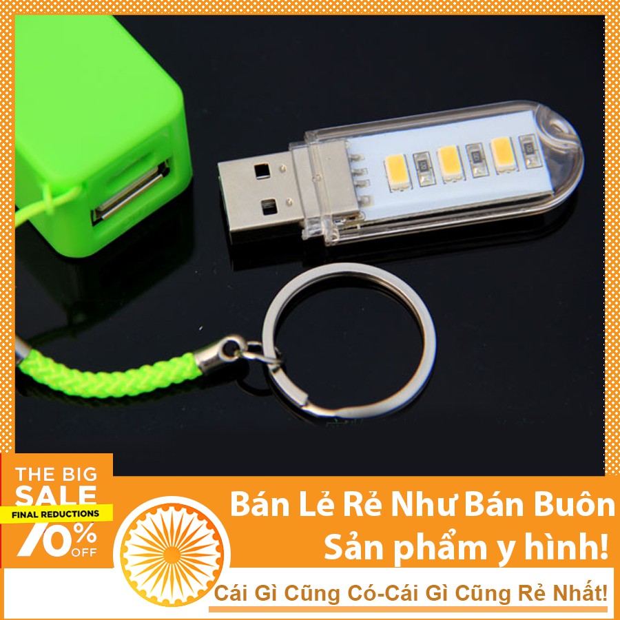Thanh Đèn LED Mini Gồm 3 Bóng Cổng Cắm USB Thích Hợp Để Bàn Học Làm Đèn Ngủ Đèn Học Đèn Làm Việc Máy Tính