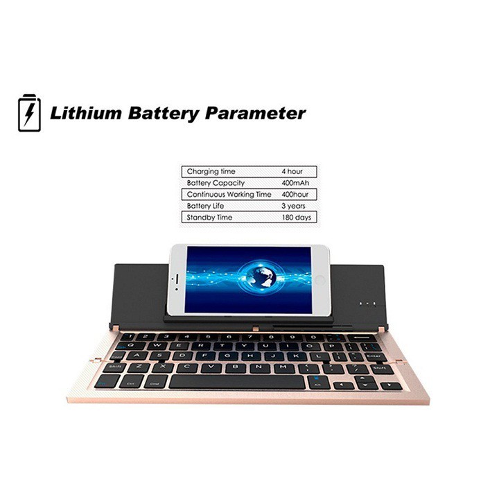 Bàn Phím Không Dây F18 Keyboard Dùng Cho Máy Tính Bảng Điện Thoại và Nhiều Thiết Bị