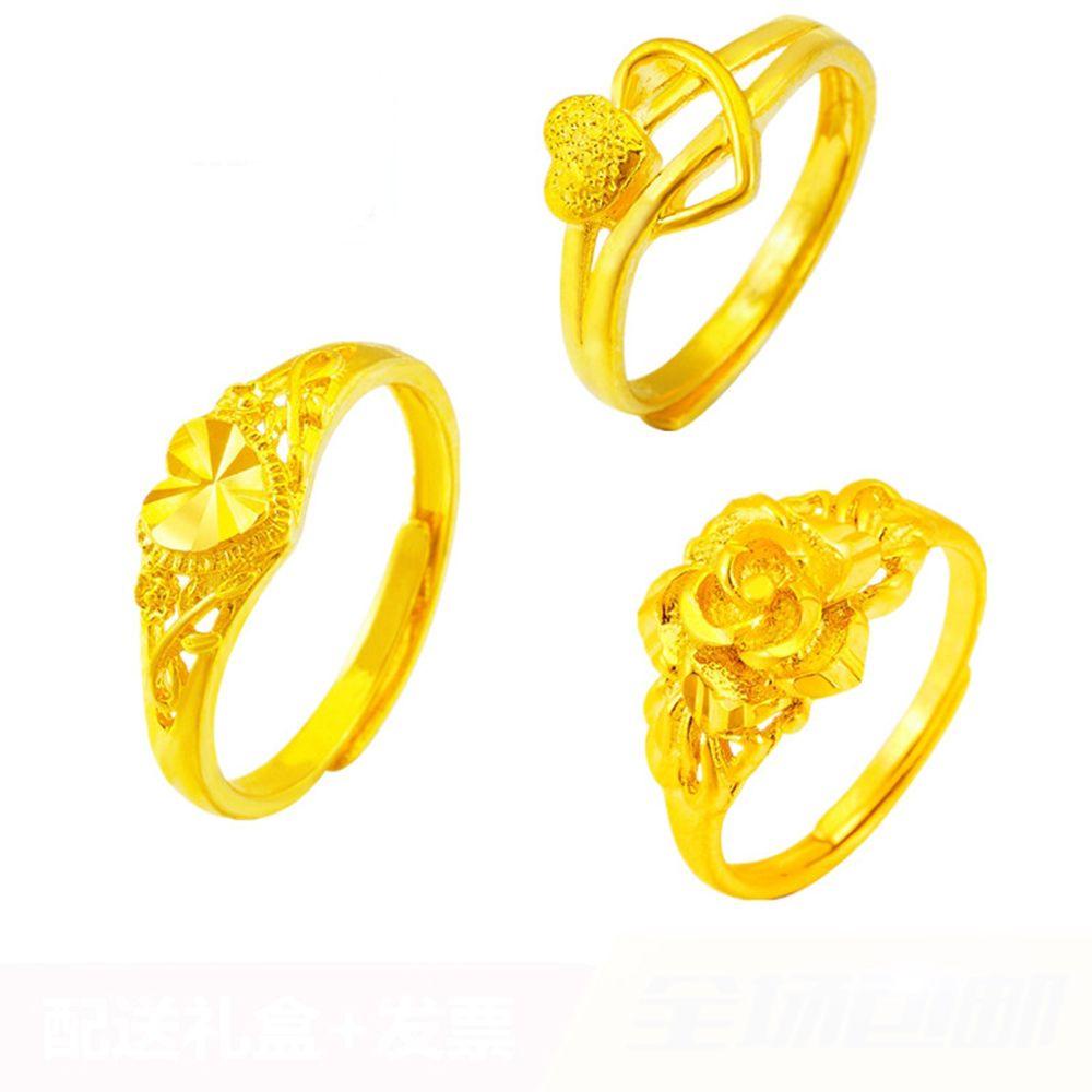 Nhẫn Hình Hoa / Trái Tim Phong Cách Cổ Điển Thời Trang Cho Nữ