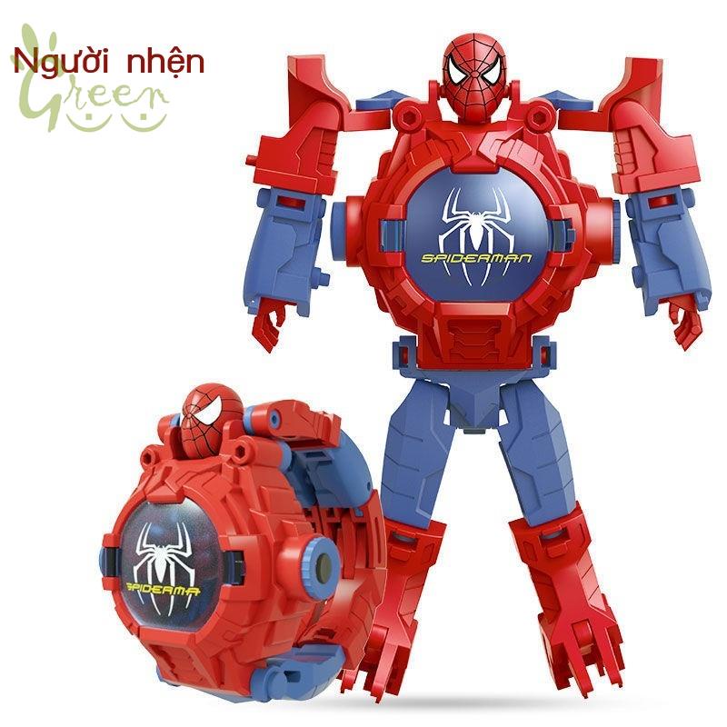 GreenGreenĐồ chơi trẻ em đồng hồ rô bốt biến dạng điện tử mẫu giáo hình thành siêu nhân tặng quà cậu bé