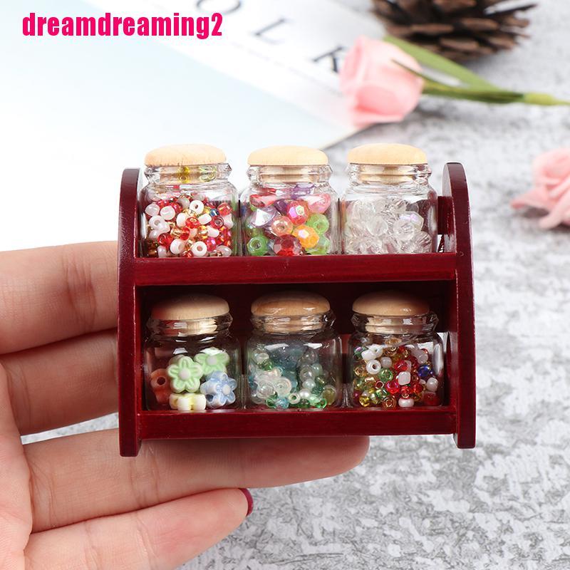 Kệ gỗ tỉ lệ 1: 12 trang trí nhà búp bê độc đáo