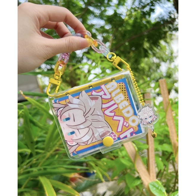 Sổ binder nhỏ và móc treo Genshin Impact 15 mẫu