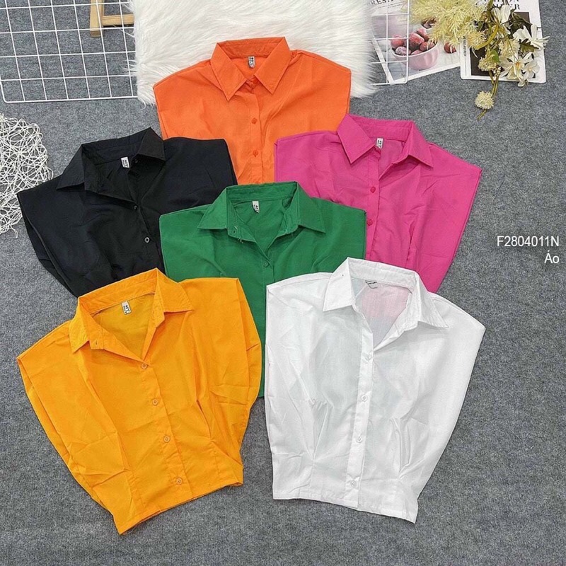 Áo sơ mi đũi sát nách 2 túi!