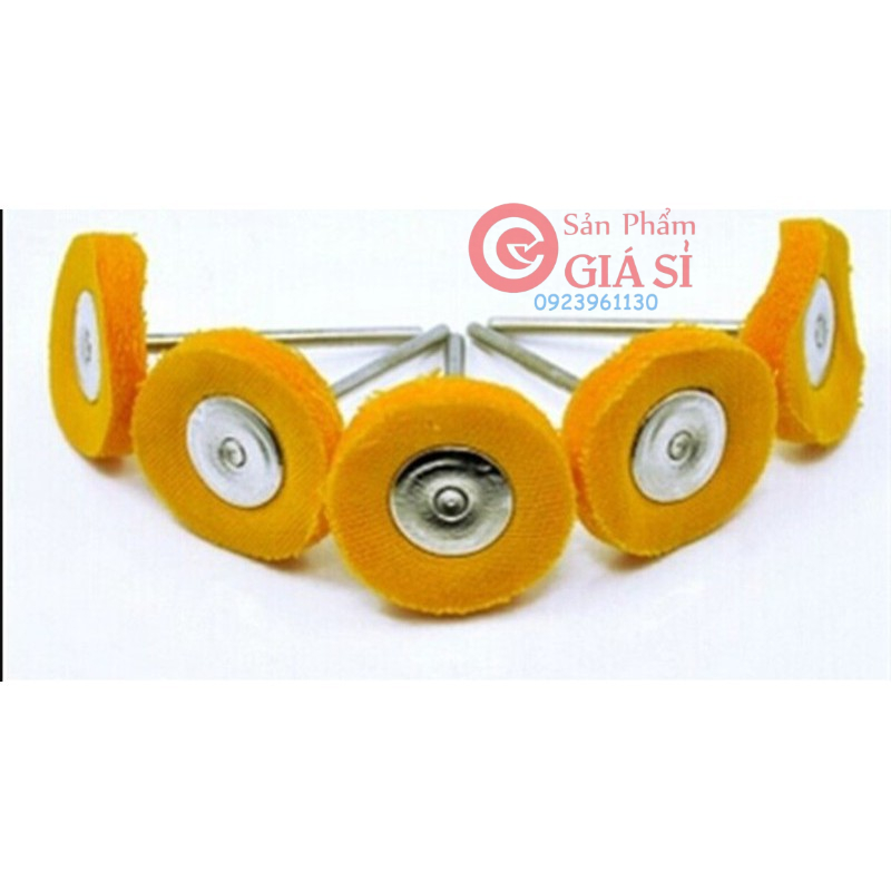 Bộ 10 vải bông đánh bóng hình mặt phẳng 25mm ❤️freeship❤️