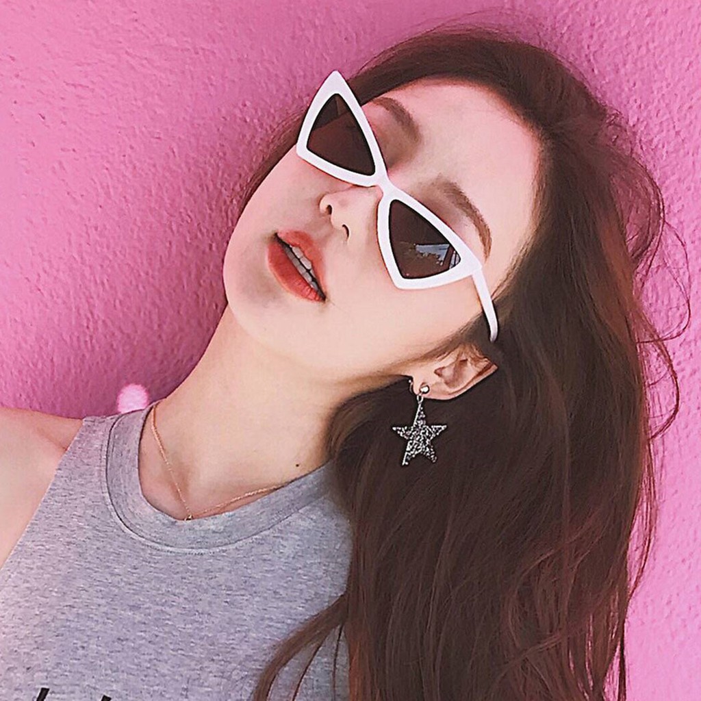 Kính mát mắt mèo gọng nhựa phong cách thời trang dành cho nữ