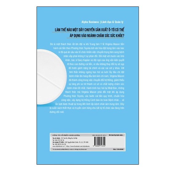 Sách Alpha - Mô Hình Lấy Bệnh Nhân Làm Trung Tâm