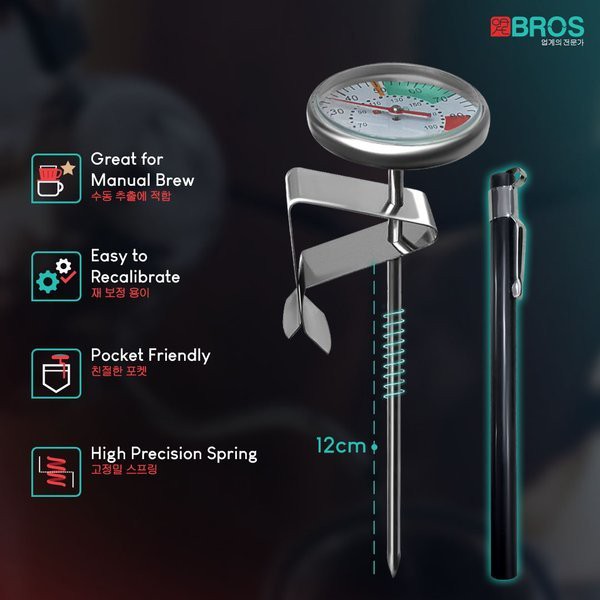 Nhiệt Kế Đo Nhiệt Độ Nước Chuyên Dụng Cho Quán Barista | BigBuy360 - bigbuy360.vn