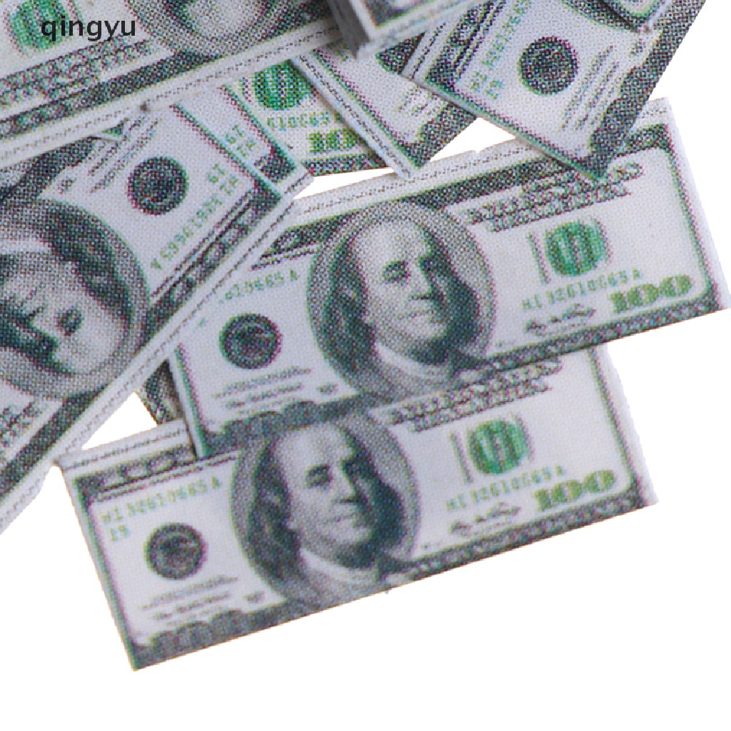 Bộ 15 Tờ Tiền Giấy Mini Tỉ Lệ 1: 12 Dùng Trang Trí Nhà Búp Bê