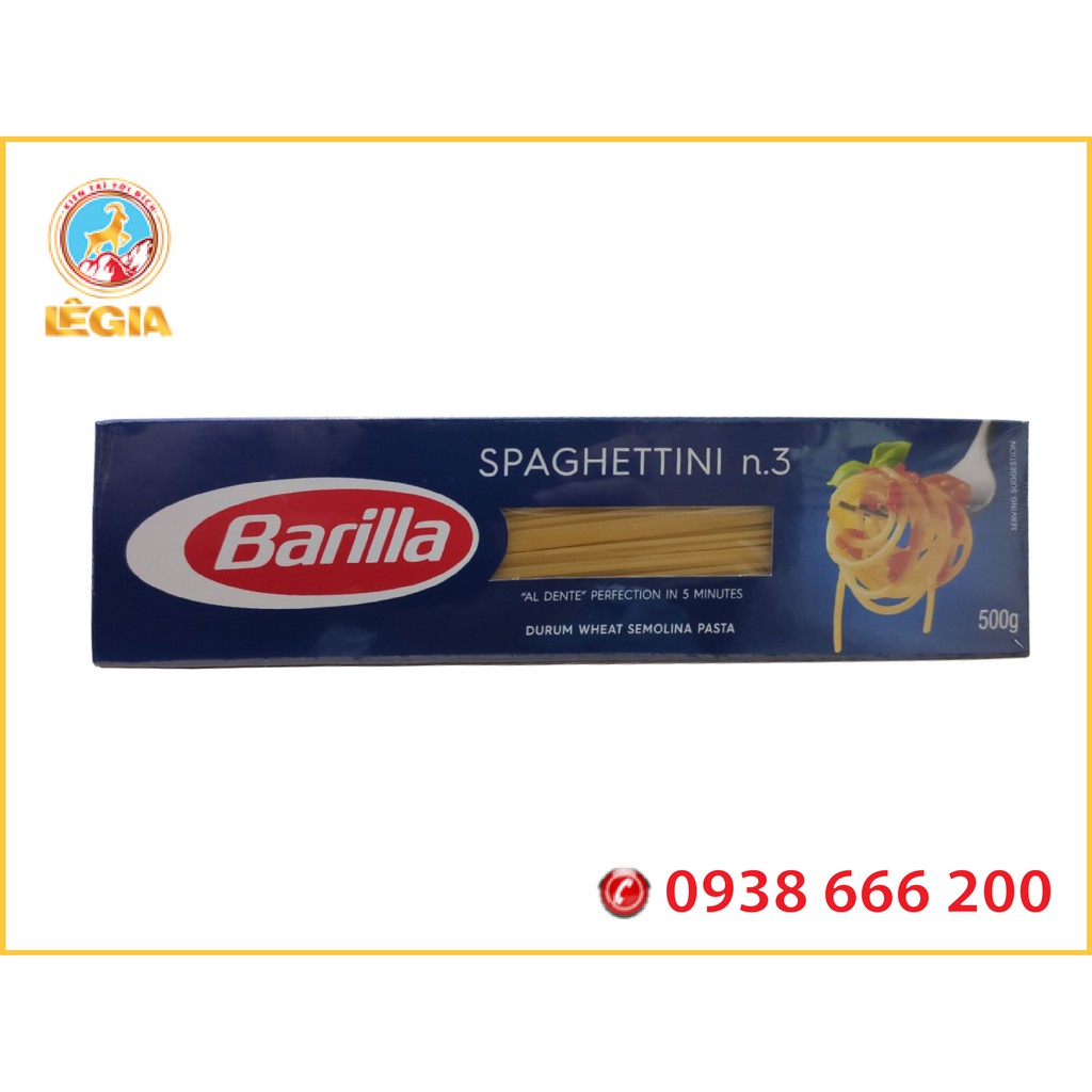 MÌ Ý SPAGHETTI n.3 BARILLA HỘP 500G