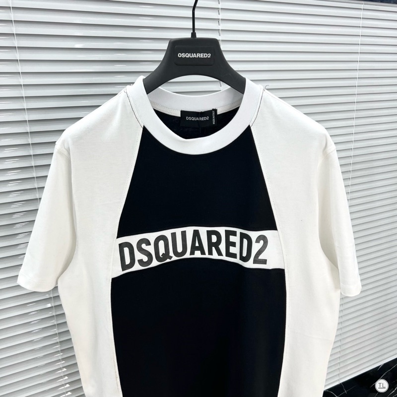 Áo phông DSQII pha sườn siêu nét -Áo phông nam nữ mix đôi đỉnh cao