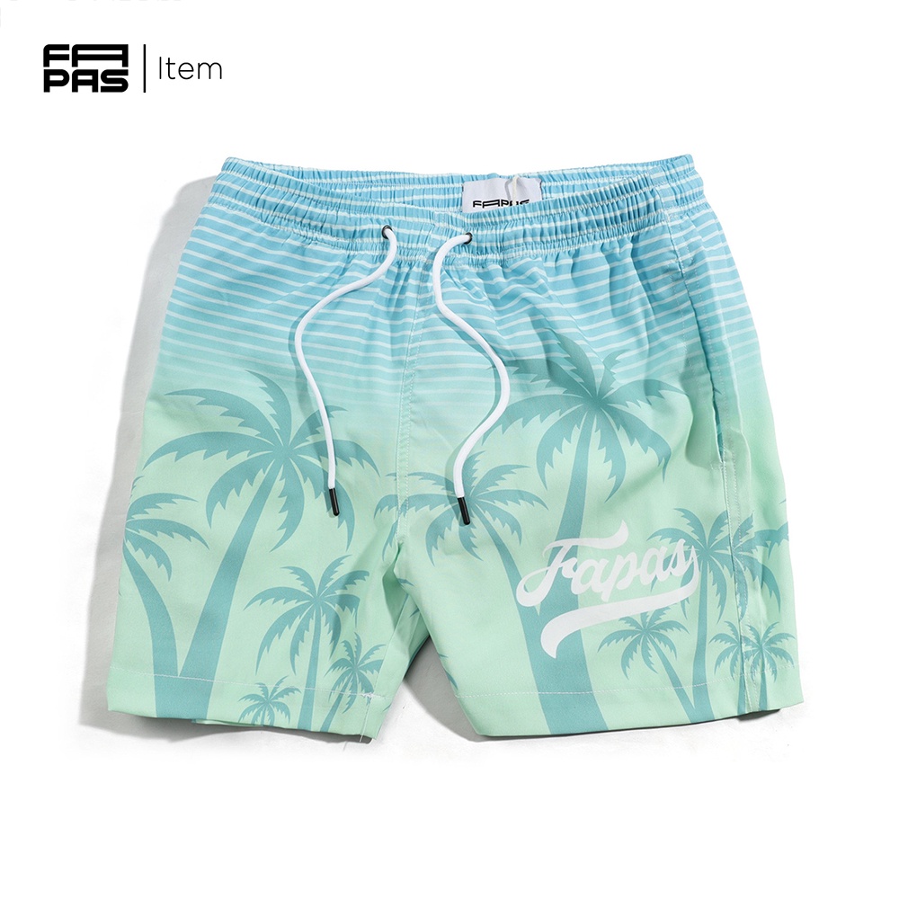 Quần Shorts Biển Coco Chất Vải Chun Chéo Mát Mẻ Form Relaxed Thoải Mái - FAPAS