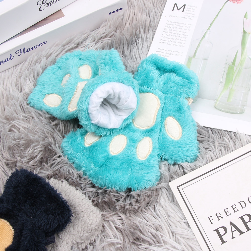 DIAOCHANO Lovely Warm Fluffy Winter Warm Plush Children Gloves