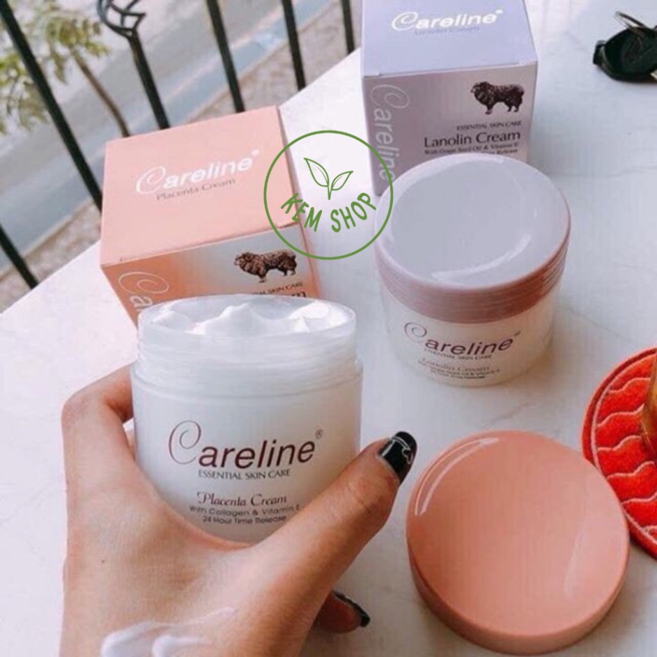 [Cam kết Chính hãng] Kem mỡ cừu (tím)/nhau thai cừu (cam) Careline Lanolin/Placenta Cream, Úc (100ml)